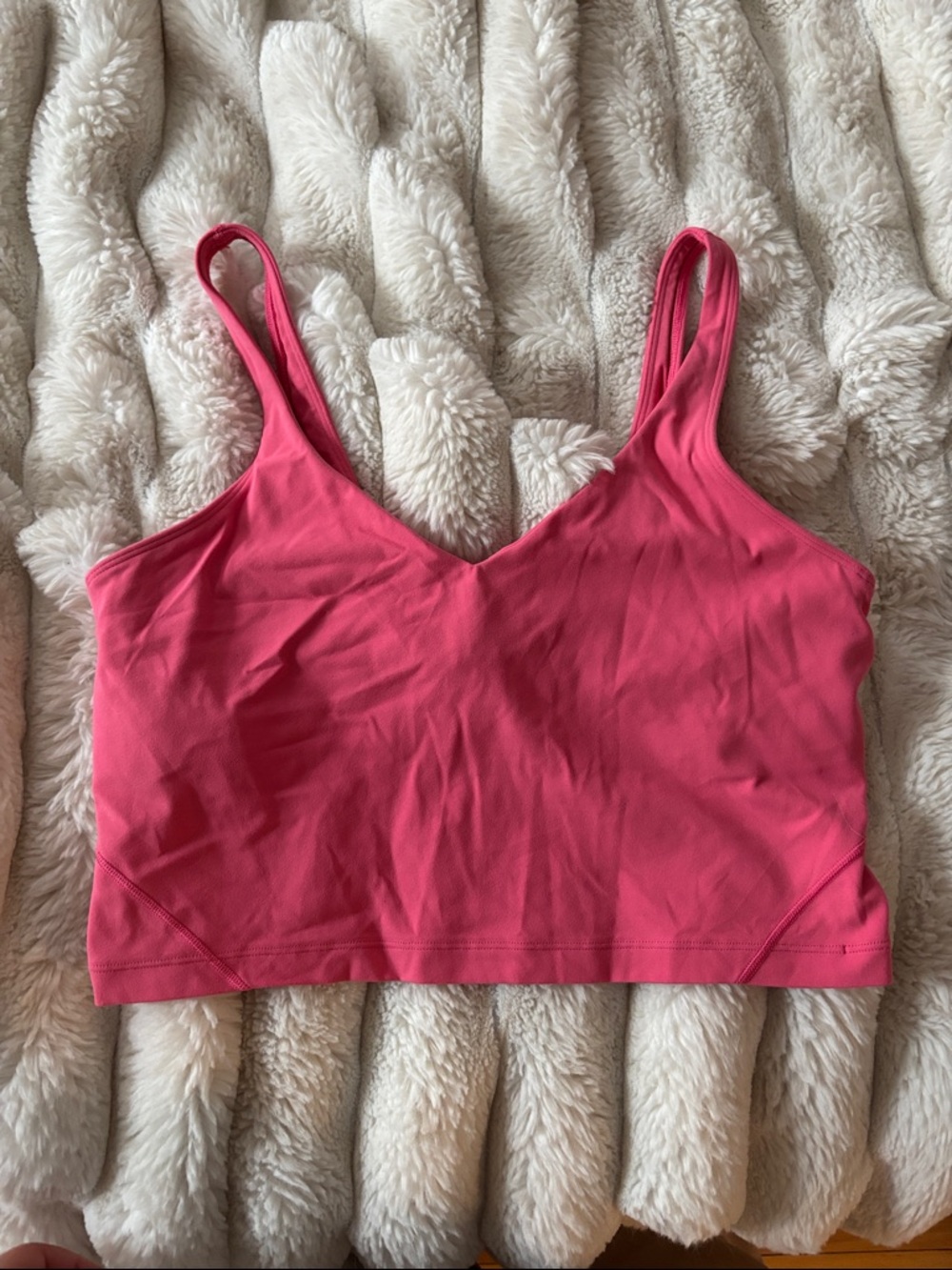 lululemon athletica Pink V-Neck Crop Bralette top